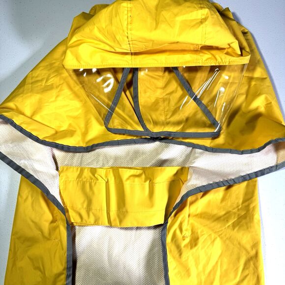 Slow‎ - Big Dog, Yellow Raincoat 3XL, Reflective, Adjustable, Hooded Poncho - Picture 8 of 10
